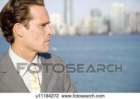 Stock Image - Portrait of a businessman. Fotosearch