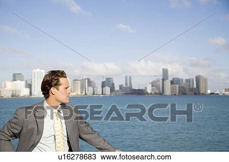 Stock Image - Portrait of a businessman. Fotosearch