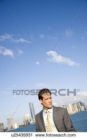 Stock Image - Portrait of a businessman. Fotosearch