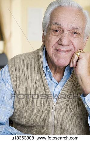 Portrait of an elderly man View Large Photo Image Stock Photo - Portrait of an elderly man. Fotosearch