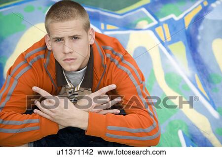 Stock Image - A teenage boy. Fotosearch