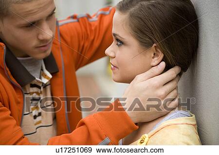 Stock Photo - A teenage couple. Fotosearch