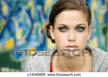 Stock Photo - A teenage girl. Fotosearch