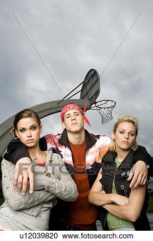 Three teenage friends View Large Photo Image Stock Image - Three teenage friends. Fotosearch