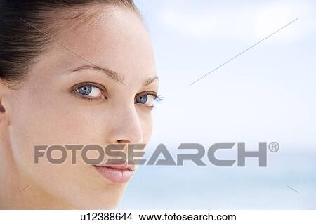 Portrait young woman side view View Large Photo Image Picture - Portrait young woman side view. Fotosearch