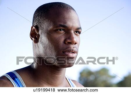 Portrait of an athlete View Large Photo Image Stock Photo - Portrait of an athlete. Fotosearch