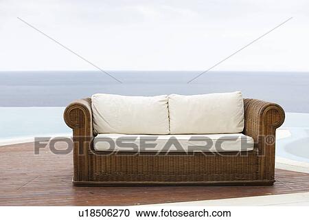 Stock Image - An empty sofa. Fotosearch