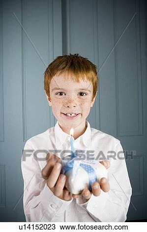 boy ginger hair holding miniature birthday cake View Large Photo Image Stock Image - boy ginger hair holding miniature birthday cake. Fotosearch