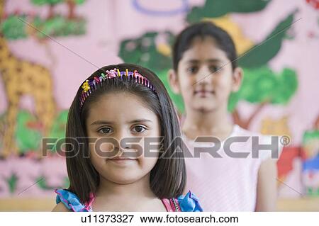 Stock Photo - Portrait of a girl. Fotosearch