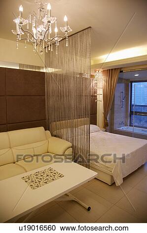 Stock Image - Home Interior, Bedroom. Fotosearch