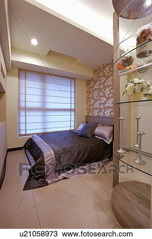Stock Image - Home Interior, Bedroom. Fotosearch