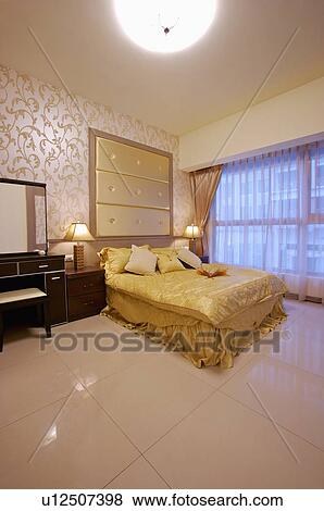 Home Interior, Bedroom View Large Photo Image Stock Photo - Home Interior, Bedroom. Fotosearch