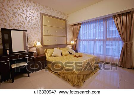 Stock Photo - Home Interior, Bedroom. Fotosearch