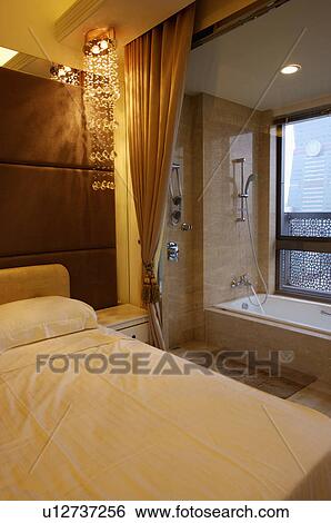Home Interior, Bedroom View Large Photo Image Stock Photograph - Home Interior, Bedroom. Fotosearch