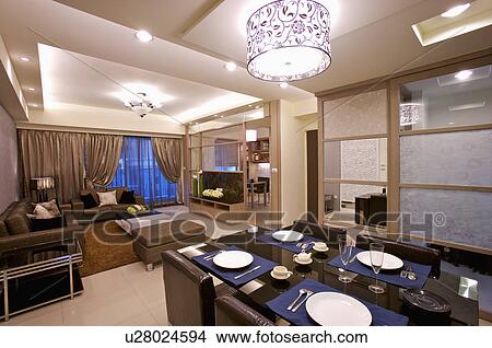 Picture - Home Interior, Dining Room, Living Room. Fotosearch