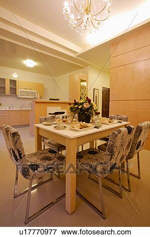Stock Photo - Home Interior, Dining Room. Fotosearch