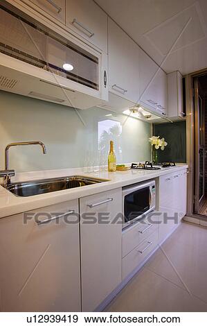 Stock Photo - Home Interior, Domestic Kitchen. Fotosearch