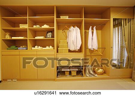 Stock Image - Home Interior, Dressing Room, Fitting Room, Locker Room. Fotosearch
