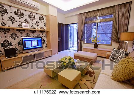 Home Interior, Living Room View Large Photo Image Stock Image - Home Interior, Living Room. Fotosearch