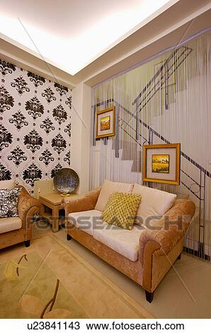 Stock Image - Home Interior, Living Room. Fotosearch
