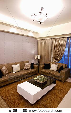 Stock Photo - Home Interior, Living Room. Fotosearch