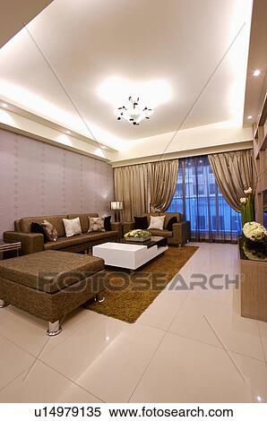 Stock Photography - Home Interior, Living Room. Fotosearch