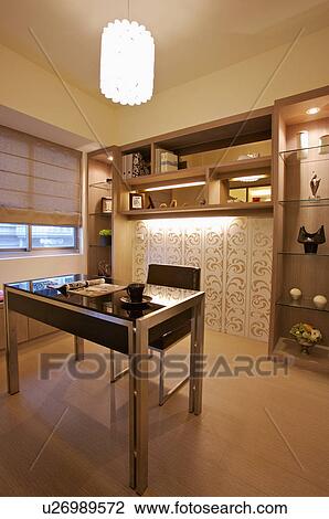 Stock Image - Home Interior, Study. Fotosearch