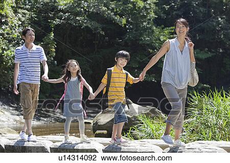 Family Crossing Bridge View Large Photo Image Stock Image - Family Crossing Bridge. Fotosearch
