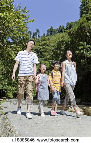 Family Crossing Bridge View Large Photo Image Stock Photograph - Family Crossing Bridge. Fotosearch