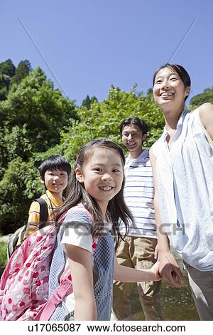 Stock Photo - Family Enjoying Outdoor Picnic. Fotosearch