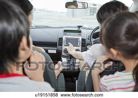 Stock Photo - Family Going for a Drive. Fotosearch
