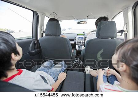 Stock Photography - Family Going for a Drive. Fotosearch