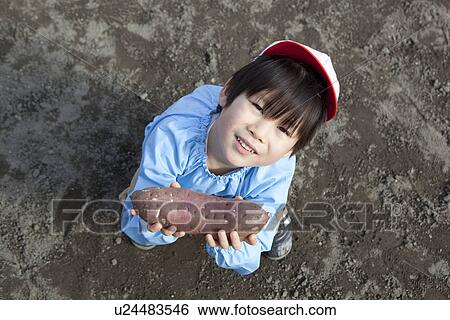 Kindergarten Boy Holding Sweet Potato View Large Photo Image Stock Photograph - Kindergarten Boy Holding Sweet Potato. Fotosearch