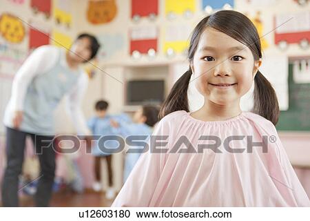 Kindergarten Girl View Large Photo Image Stock Image - Kindergarten Girl. Fotosearch
