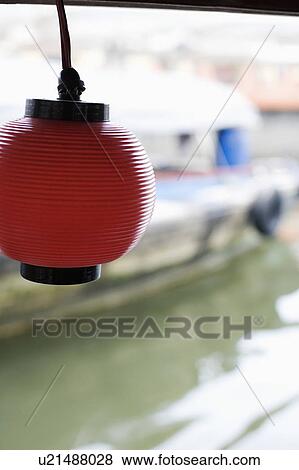 Close-up of a Chinese lantern View Large Photo Image Stock Photo - Close-up of a Chinese lantern. Fotosearch