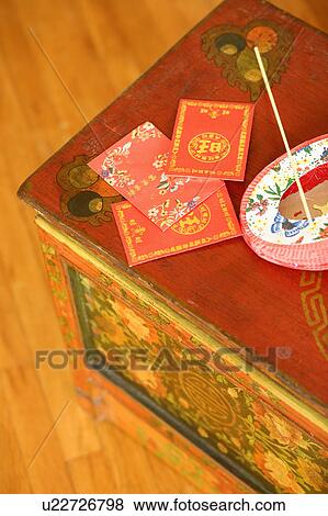 High angle view of a Chinese lantern and envelopes on the table View Large Photo Image Stock Photo - High angle view of a Chinese lantern and envelopes on the table. Fotosearch