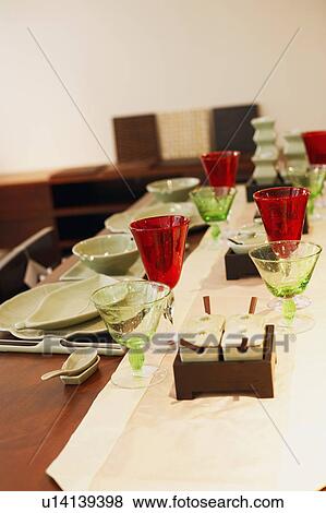 Stock Photo - Place setting on a table. Fotosearch