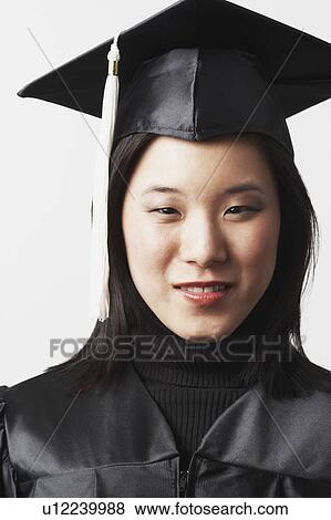 Portrait of a female graduate View Large Photo Image Stock Photo - Portrait of a female graduate. Fotosearch