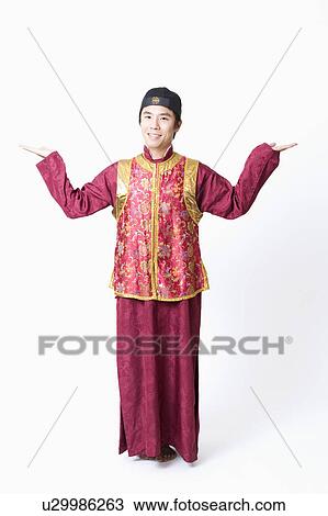 Stock Image - Portrait of a mid adult man gesturing. Fotosearch