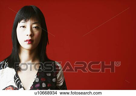 Picture - Portrait of a young woman. Fotosearch