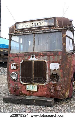 Dilapidated bus being exhibited at the Minnesota Transportation Museums Jackson Street Roundhouse. St Paul Minnesota USA View Large Photo Image Picture - Dilapidated bus being exhibited at the Minnesota Transportation Museums Jackson Street Roundhouse. St Paul Minnesota USA. Fotosearch