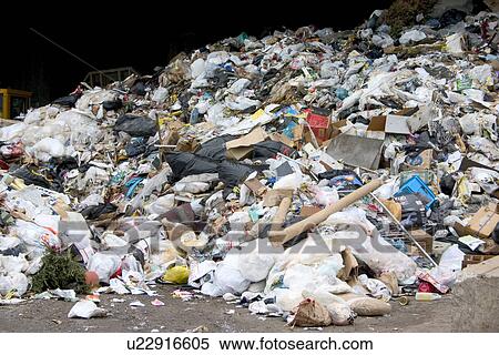 Stock Photography - Garbage piled high at the dump. Fotosearch