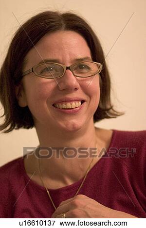 Stock Photo - Woman smiling. Fotosearch