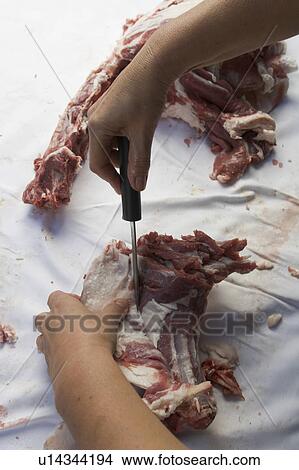 Picture - Book, Butcher, Chopped, Close-Up, Cutting. Fotosearch