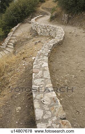 Boundary, Curving, Day, Dry, Grass View Large Photo Image Stock Photo - Boundary, Curving, Day, Dry, Grass. Fotosearch