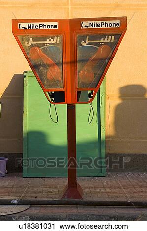 Stock Image - Building, Exterior, Day, Arabic Script. Fotosearch