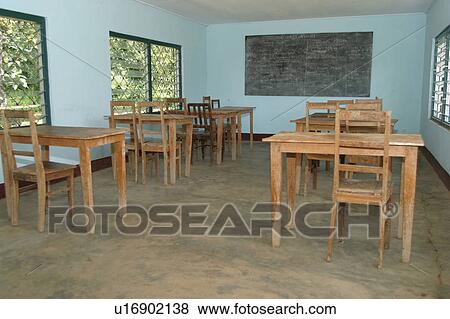 class room, room, class, wooden desk, wooden chairs, chairs View Large Photo Image Stock Photo - class room, room, class, wooden desk, wooden chairs, chairs. Fotosearch