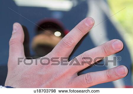 Stock Photo - close-up, contact, finger nails. Fotosearch