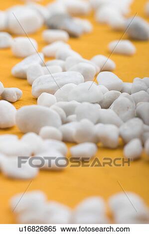 Stock Photography - Close-Up, Earth Tones, Gravel, Hard, Heap, Indoors. Fotosearch