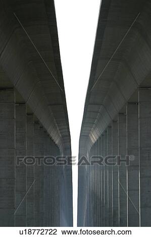 Stock Image - construction, construct, building, bridge, support, concrete. Fotosearch